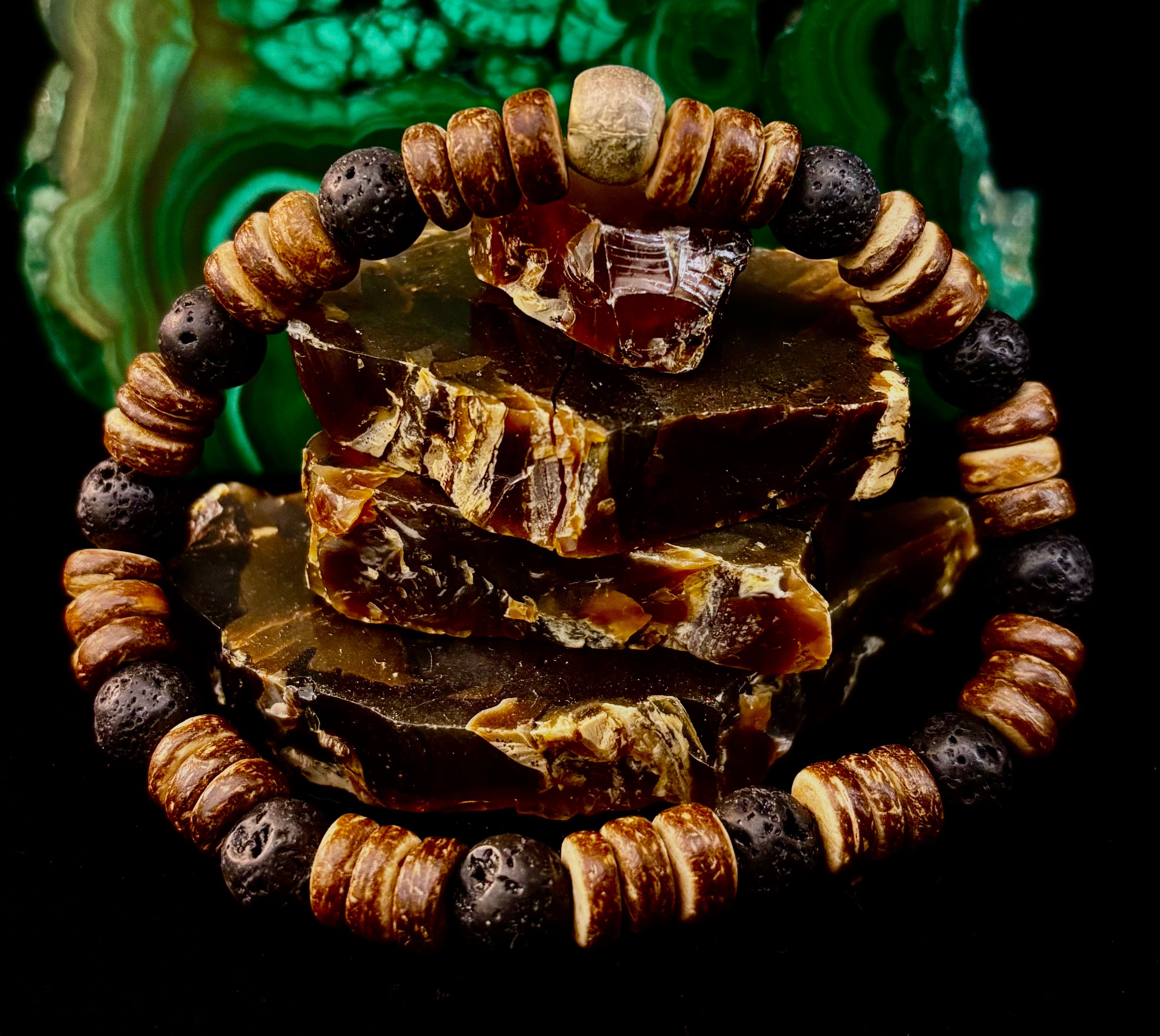 Rooted Journey Wooden Bracelet (8" for Large Wrists)