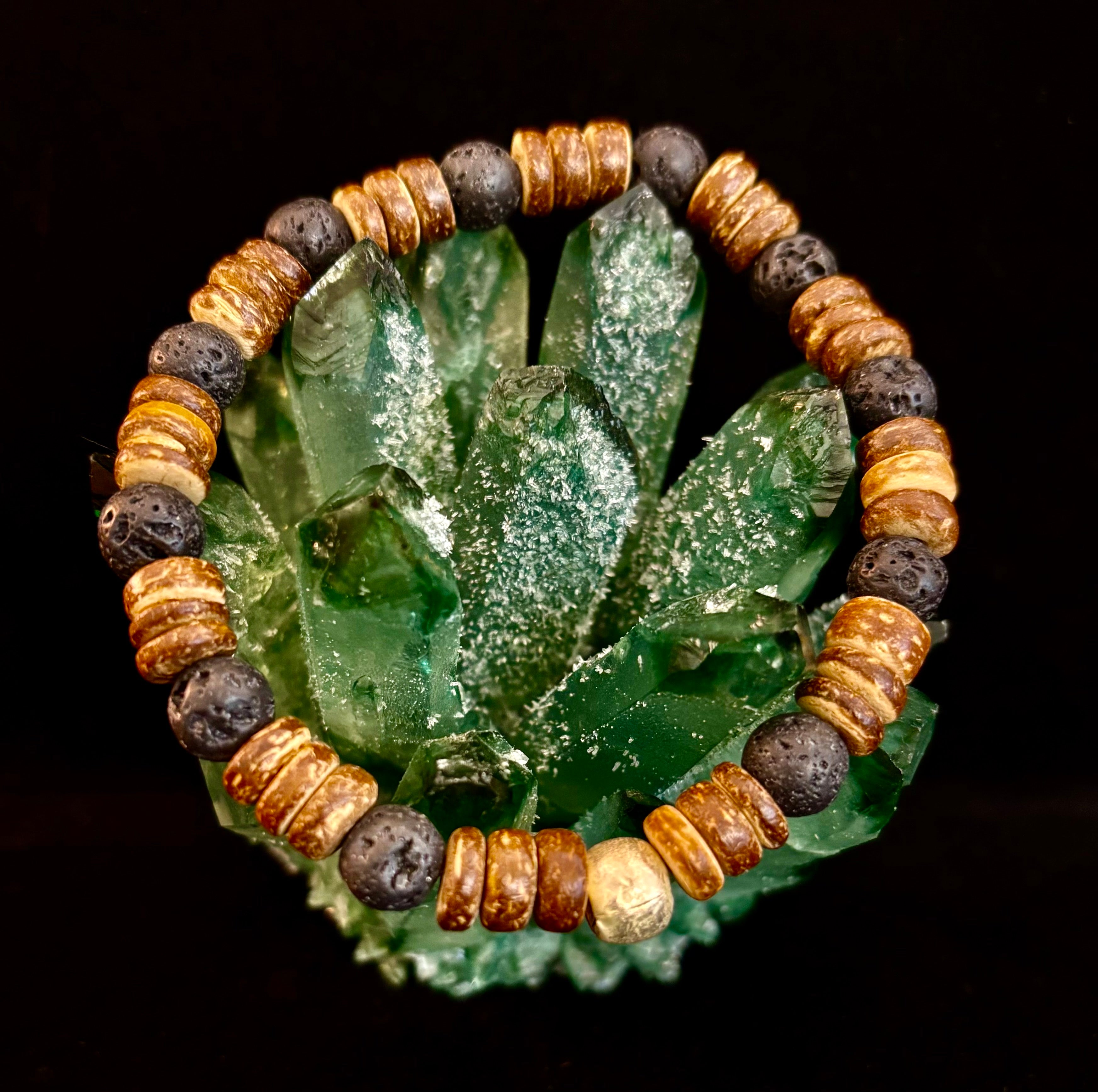 Rooted Journey Wooden Bracelet (8" for Large Wrists)