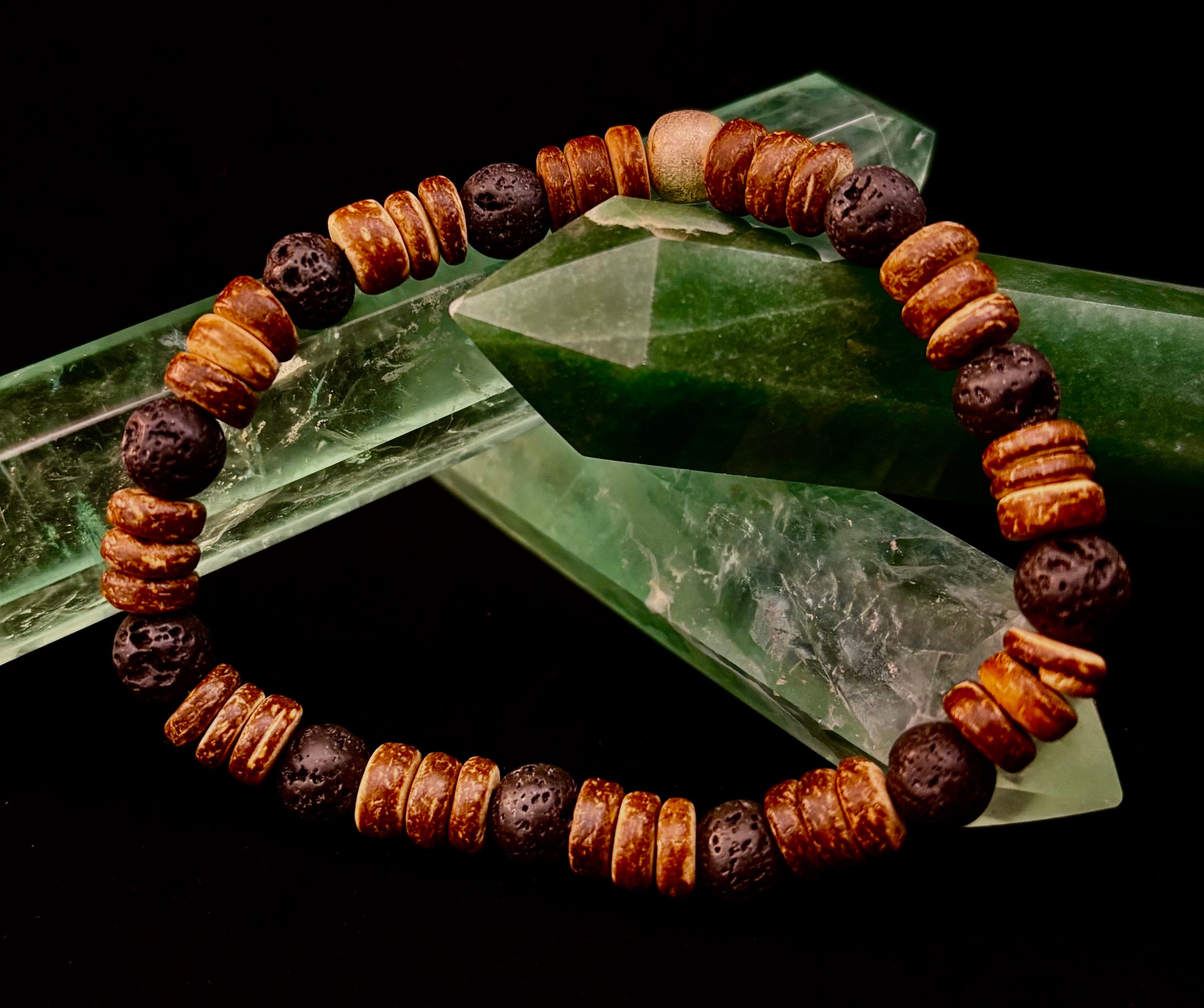Rooted Journey Wooden Bracelet (8" for Large Wrists)