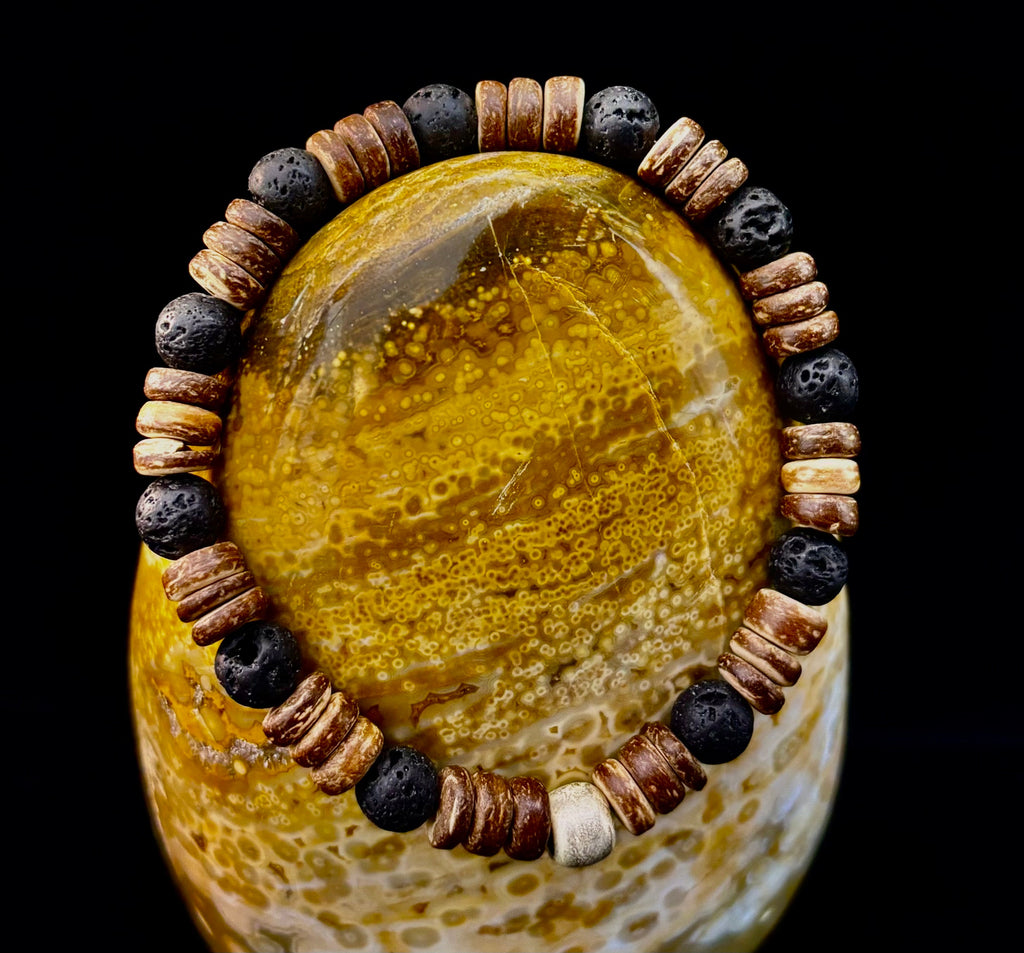 Rooted Journey Wooden Bracelet (8" for Large Wrists)