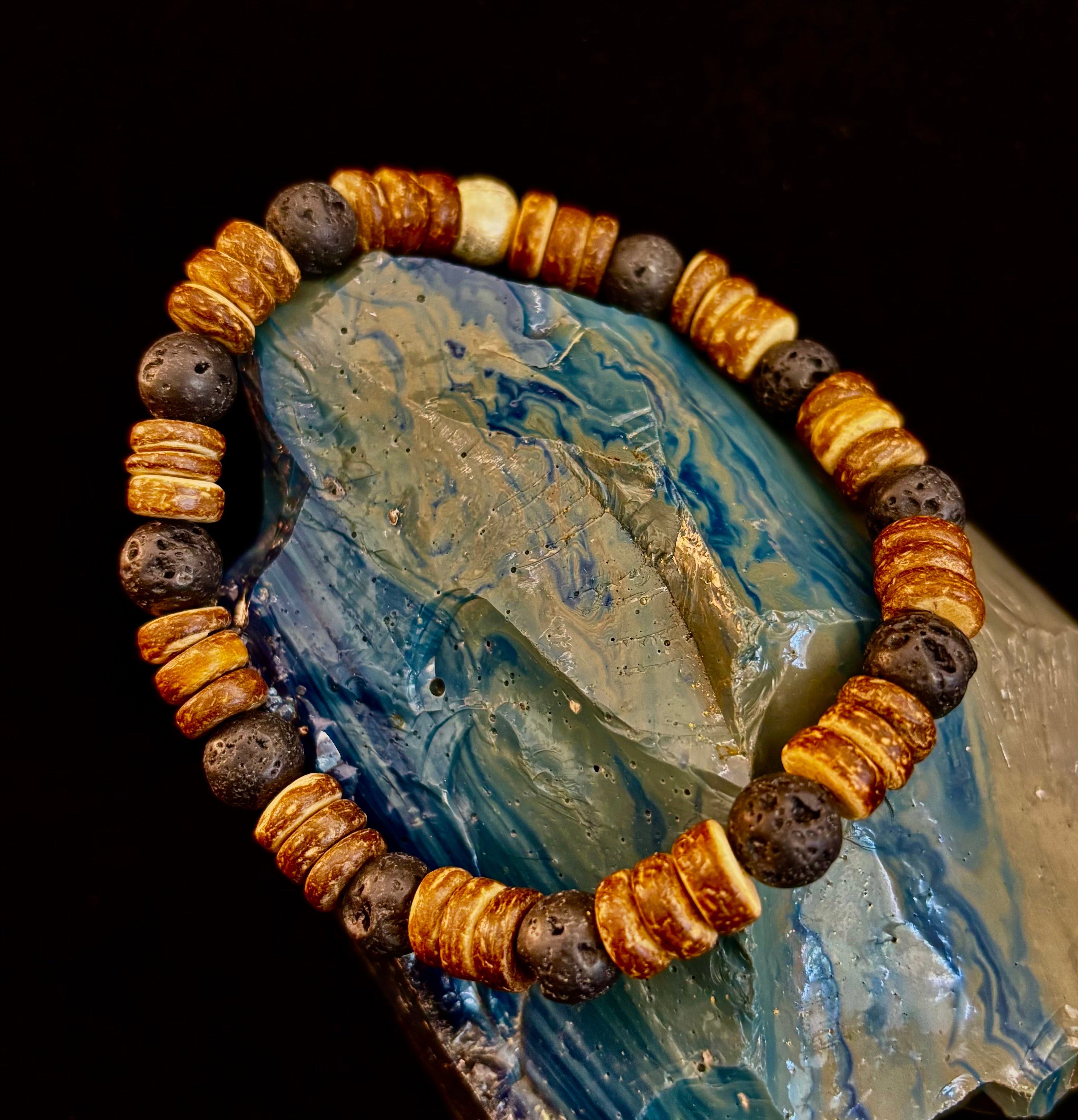 Rooted Journey Wooden Bracelet (8" for Large Wrists)