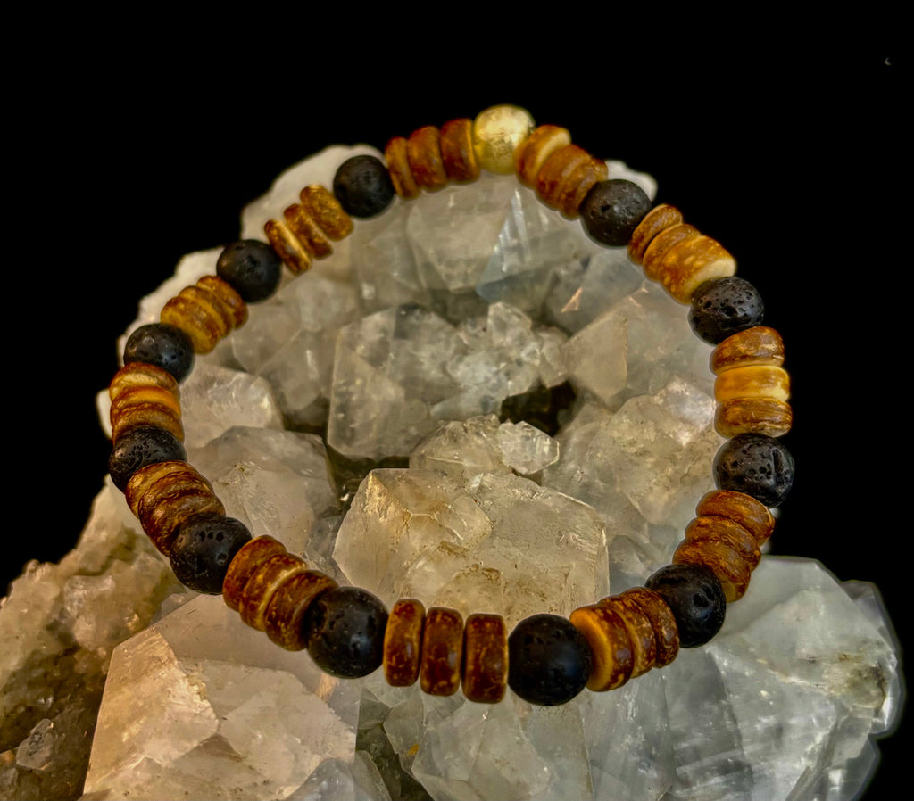 Rooted Journey Wooden Bracelet (8" for Large Wrists)