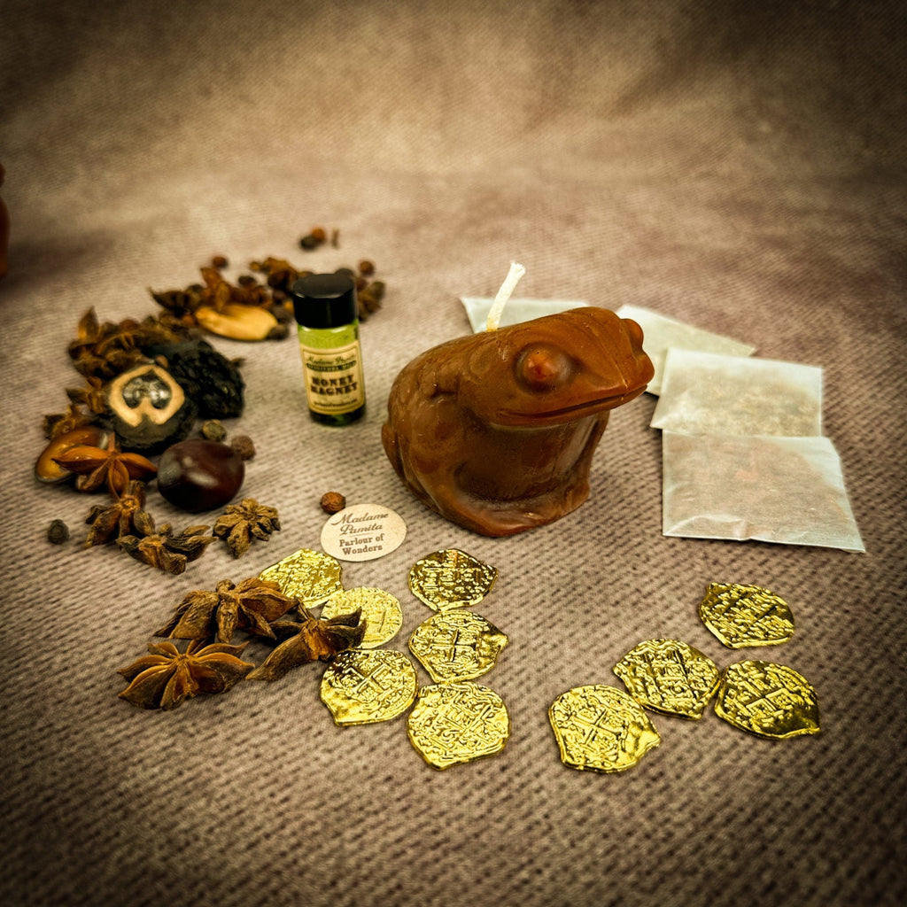 Lucky Money Frog Candle Spell Kit - Abundance & Prosperity