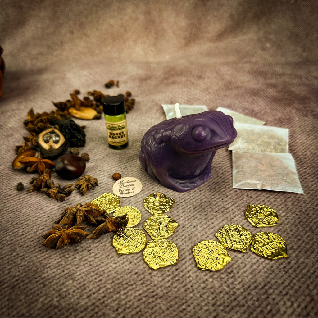 Lucky Money Frog Candle Spell Kit - Abundance & Prosperity