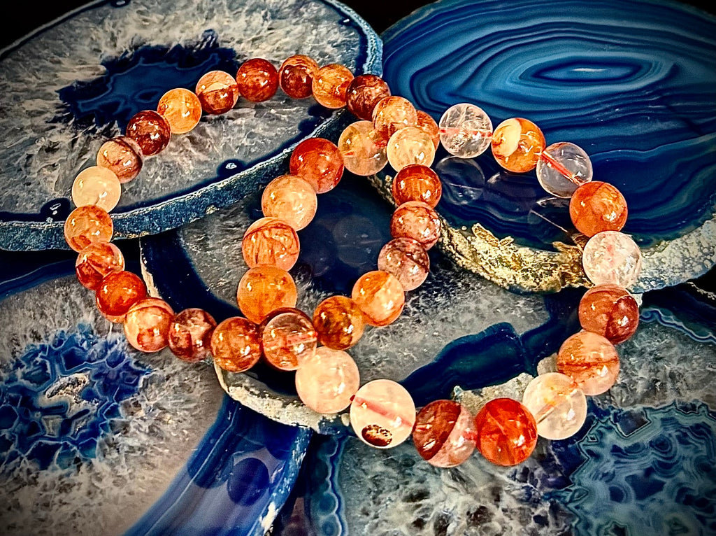 Ignite Within - Fire Quartz (Hematoid Quartz) Bracelet