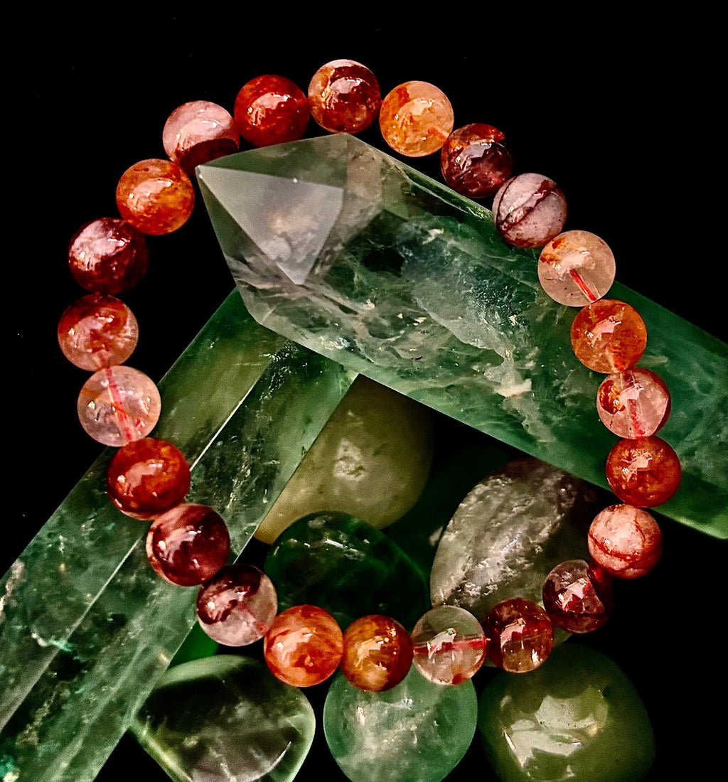 Ignite Within - Fire Quartz (Hematoid Quartz) Bracelet