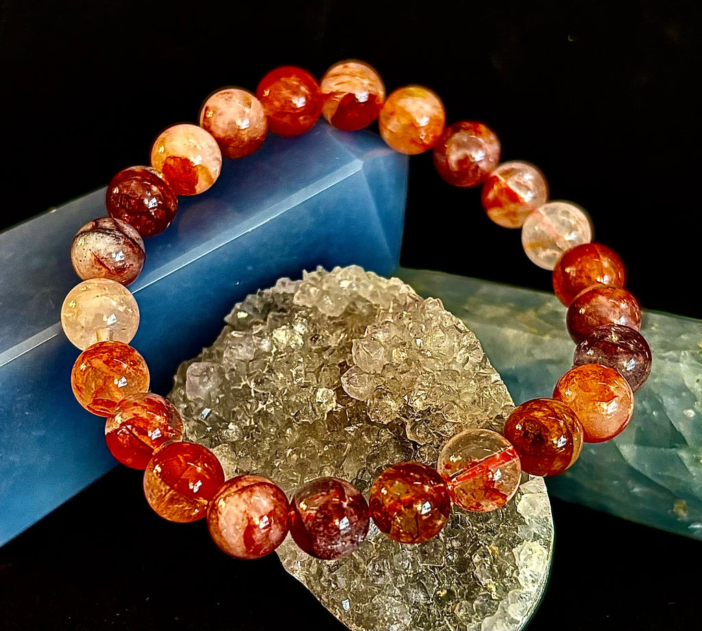 Ignite Within - Fire Quartz (Hematoid Quartz) Bracelet