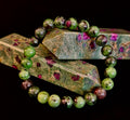 Live Fully Bracelet - Natural Ruby Zoisite | 8mm Bracelet