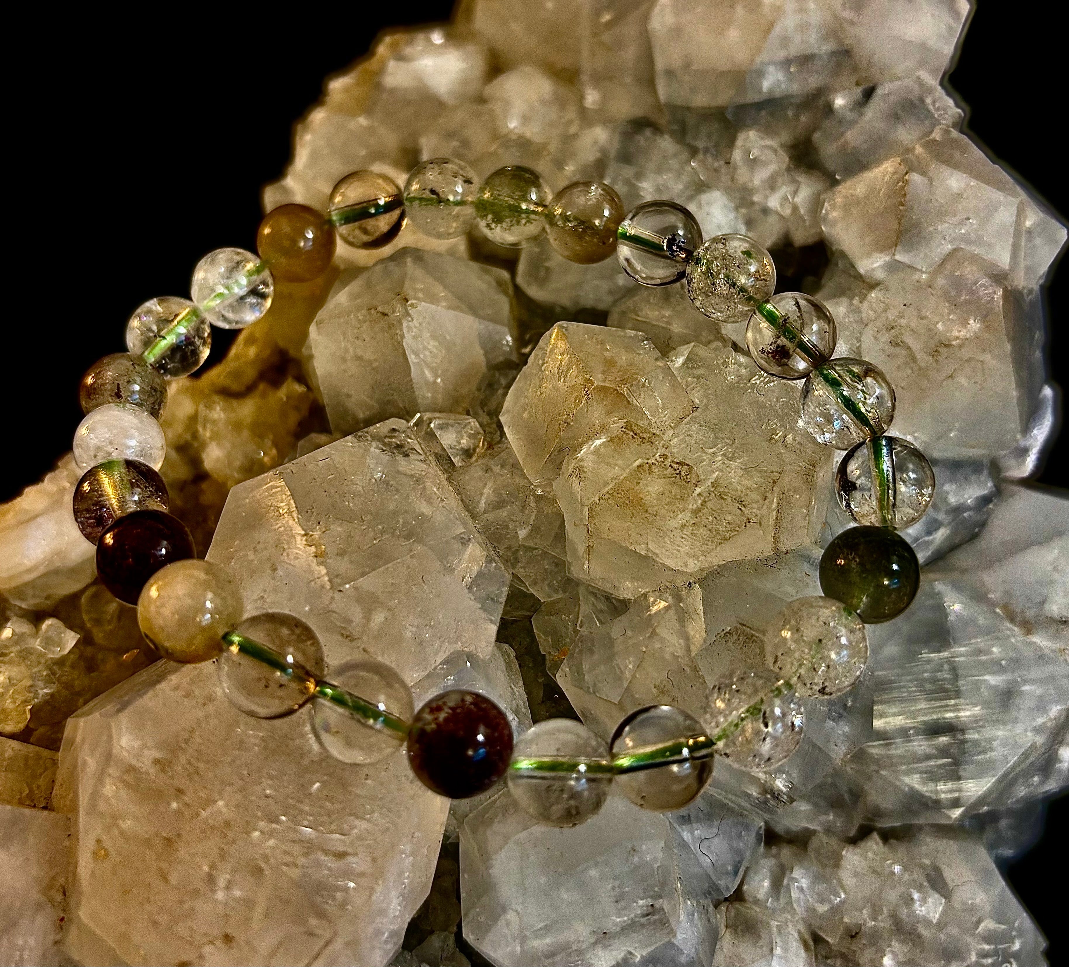 Garden Within Bracelet - Garden Quartz (Lodolite) Bracelet