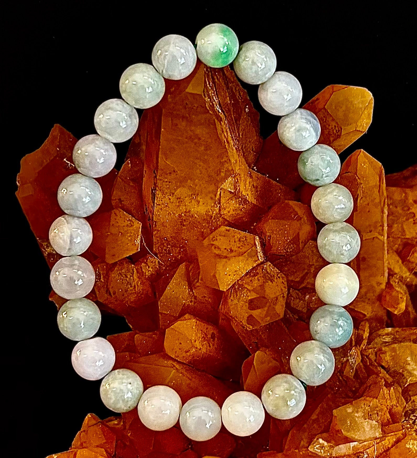 🌿 New Horizons - Natural Burma Jade (Jadeite) 8mm Stretch Bracelet