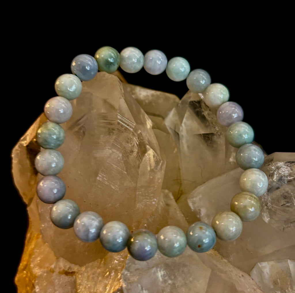 🌿 New Horizons - Natural Burma Jade (Jadeite) 8mm Stretch Bracelet