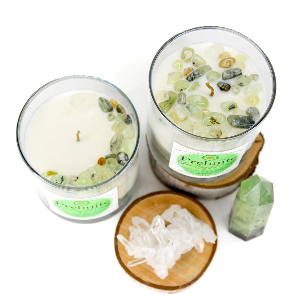 Prehnite Clean Crystal Candle