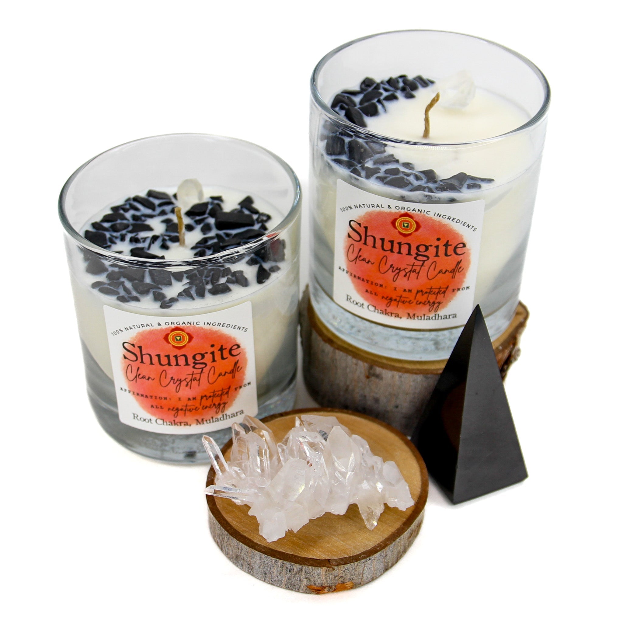Shungite Clean Crystal Candle