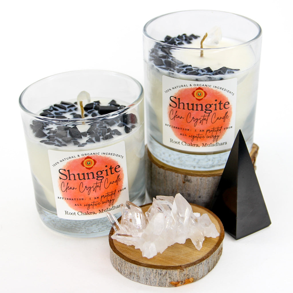 Shungite Clean Crystal Candle