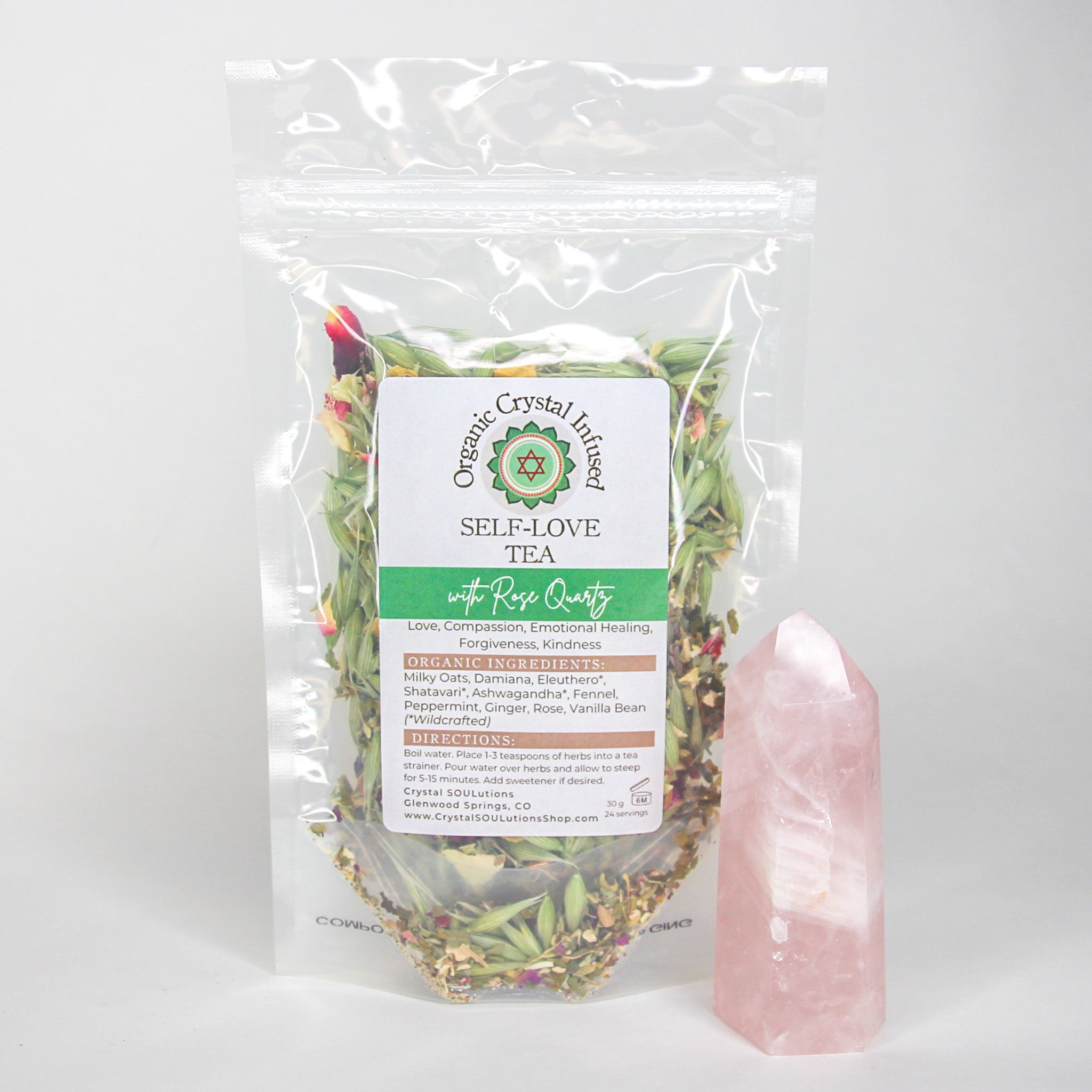 Self-Love Tea - Organic Crystal Infused