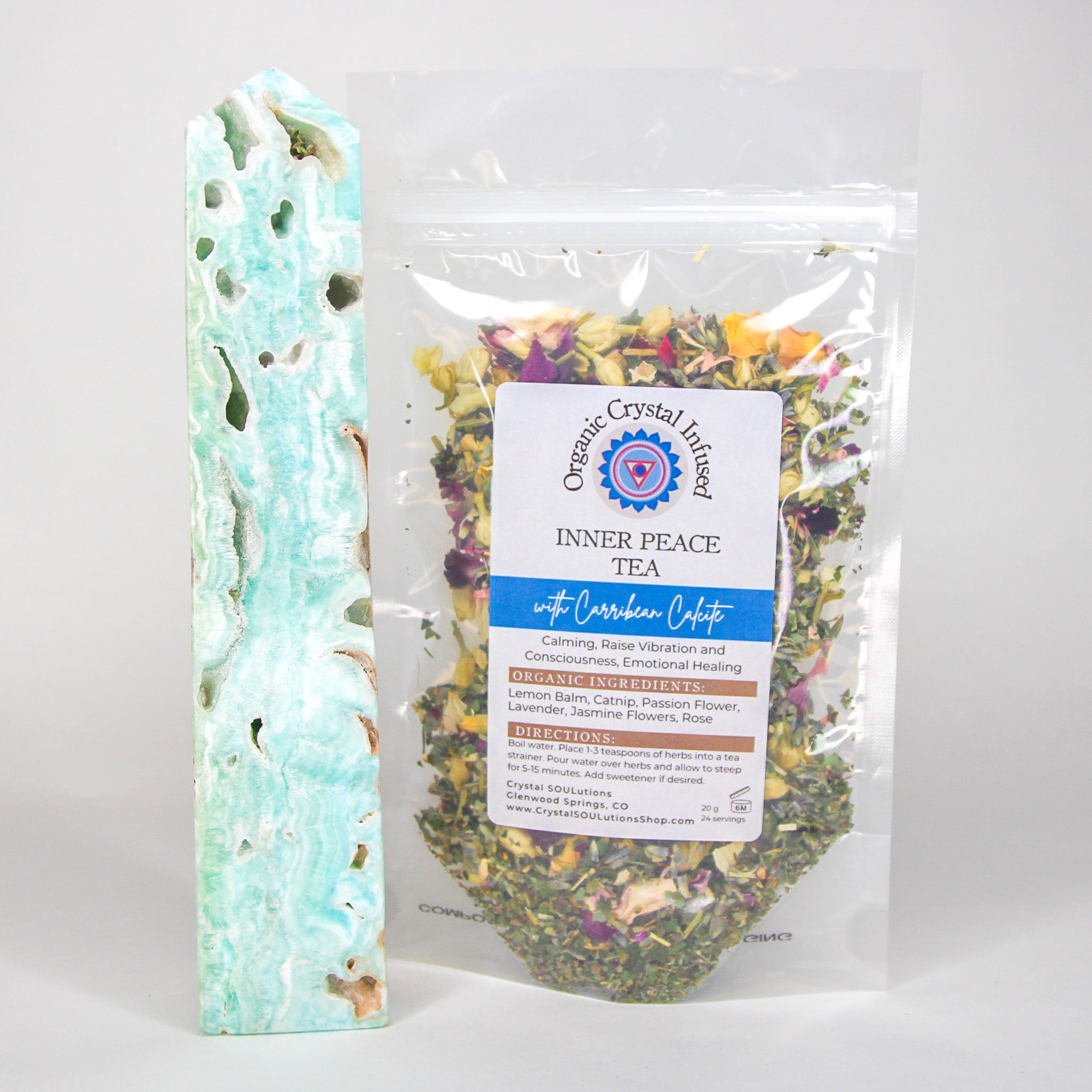 Inner Peace Tea - Organic Crystal Infused