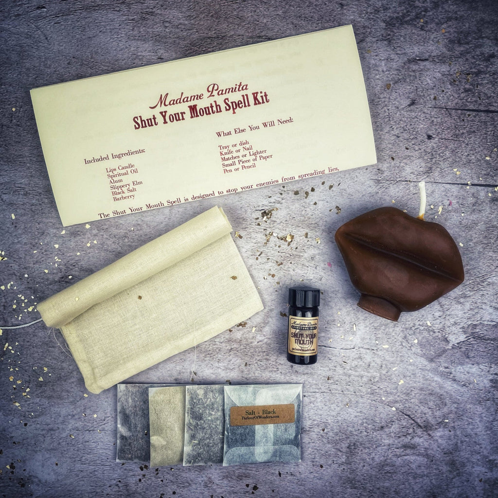Shut Your Mouth Candle Spell Kit - Stop Gossip & Silence Rumors