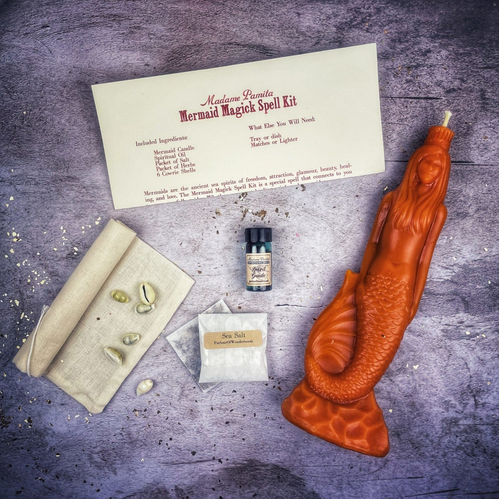 Mermaid Magick Candle Spell Kit - Love, Beauty & Water Goddess Magic