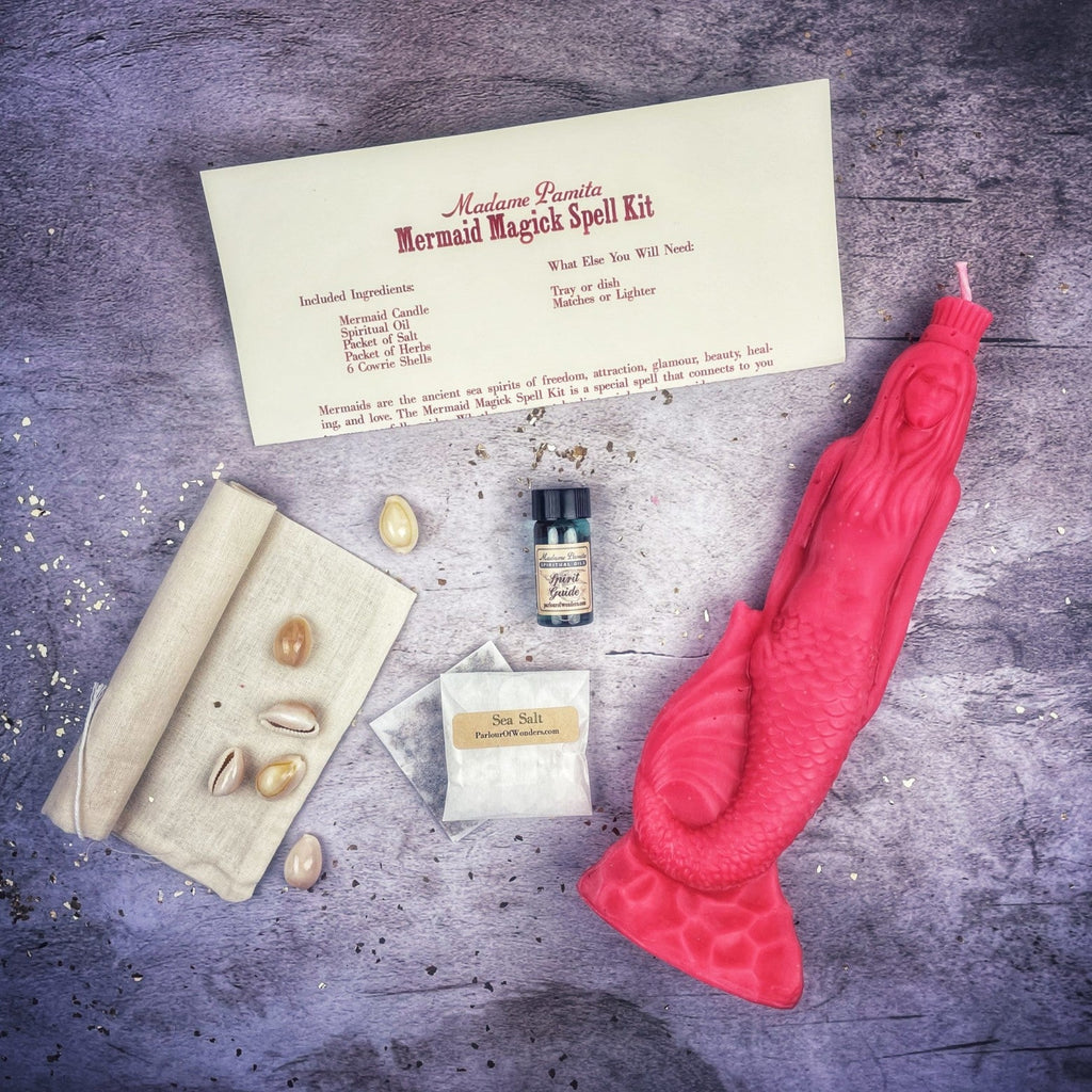 Mermaid Magick Candle Spell Kit - Love, Beauty & Water Goddess Magic