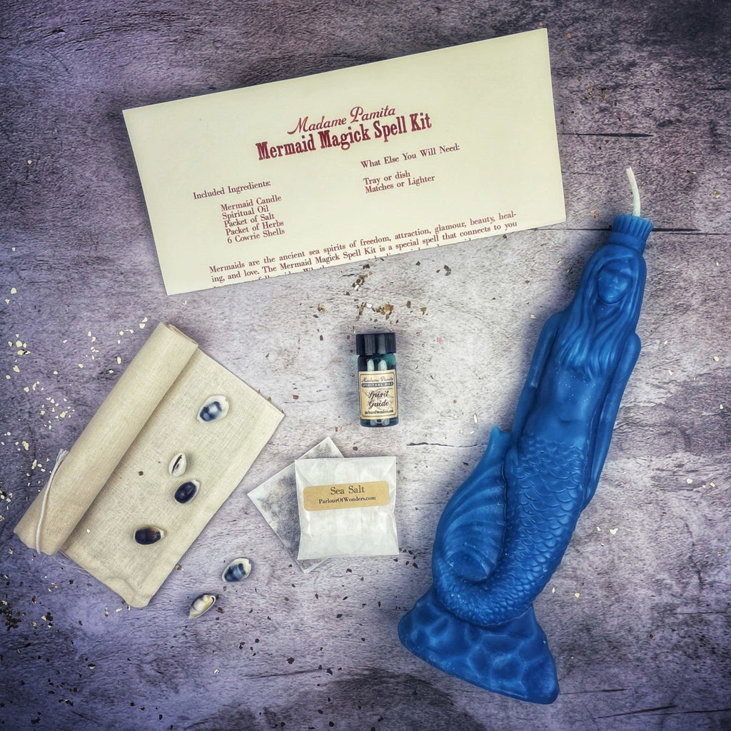 Mermaid Magick Candle Spell Kit - Love, Beauty & Water Goddess Magic
