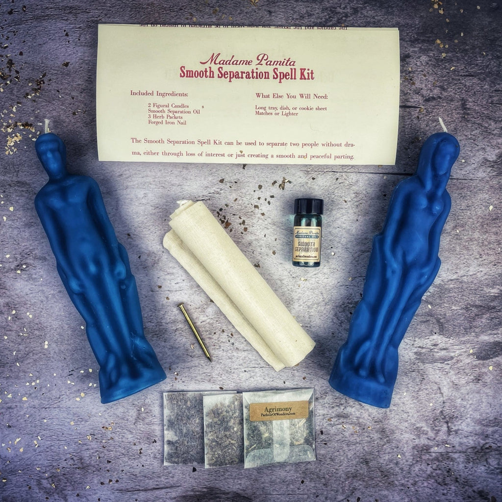 Smooth Separation Candle Spell Kit - Female/Male | Peaceful Parting