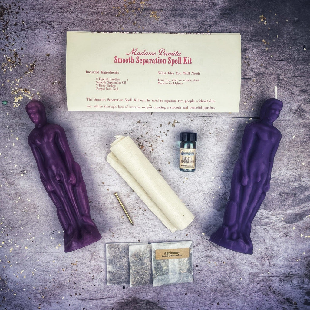 Smooth Separation Candle Spell Kit - Male/Male | Peaceful Parting