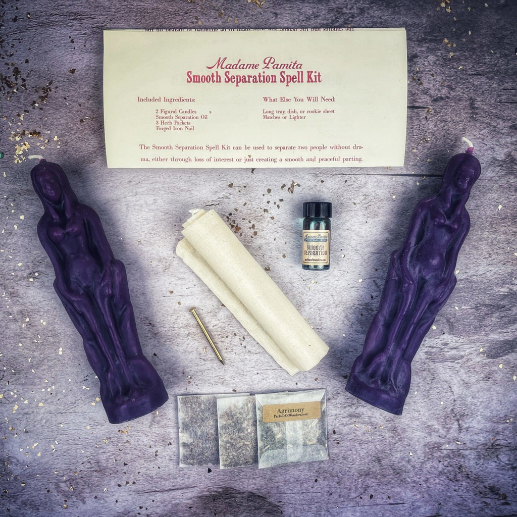 Smooth Separation Candle Spell Kit - Female/Female | Peaceful Parting