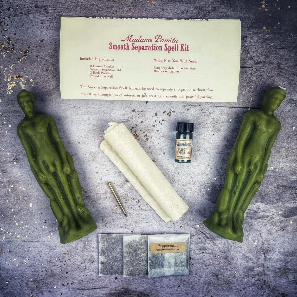 Smooth Separation Candle Spell Kit - Male/Male | Peaceful Parting
