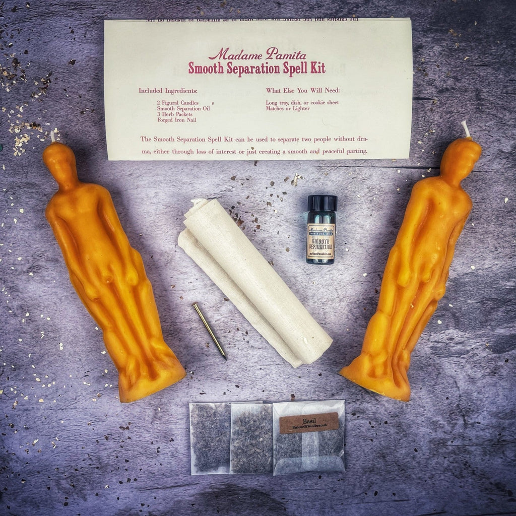 Smooth Separation Candle Spell Kit - Male/Male | Peaceful Parting