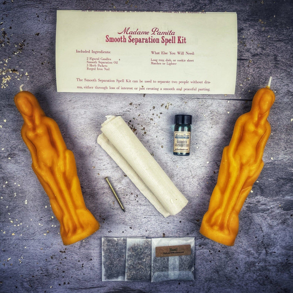Smooth Separation Candle Spell Kit - Female/Female | Peaceful Parting