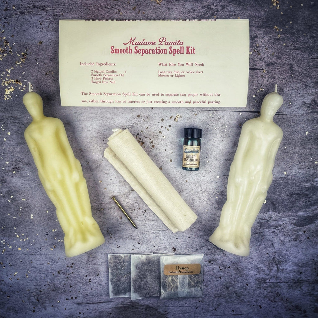 Smooth Separation Candle Spell Kit - Male/Male | Peaceful Parting