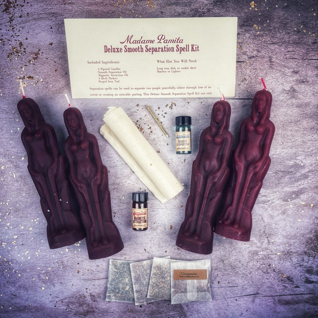 Deluxe Smooth Separation Candle Spell Kit - Female/Female | Peaceful Parting & Love Direction