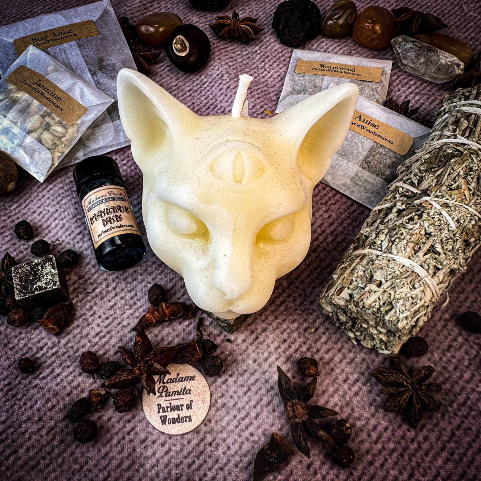 Psychic Eye Candle Spell Kit - Intuition & Psychic Abilities