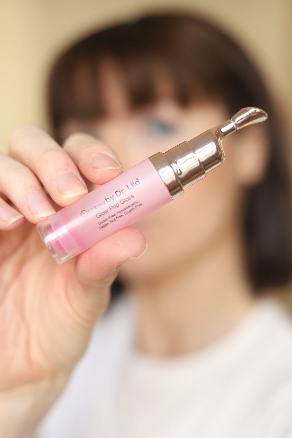 Glow Pop Gluten-Free Lip Stain – Nut-Free, Vegan All-Day Color-Changing Lip Tint