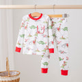 Red Dinos Sports Organic Cotton Kids Pajamas
