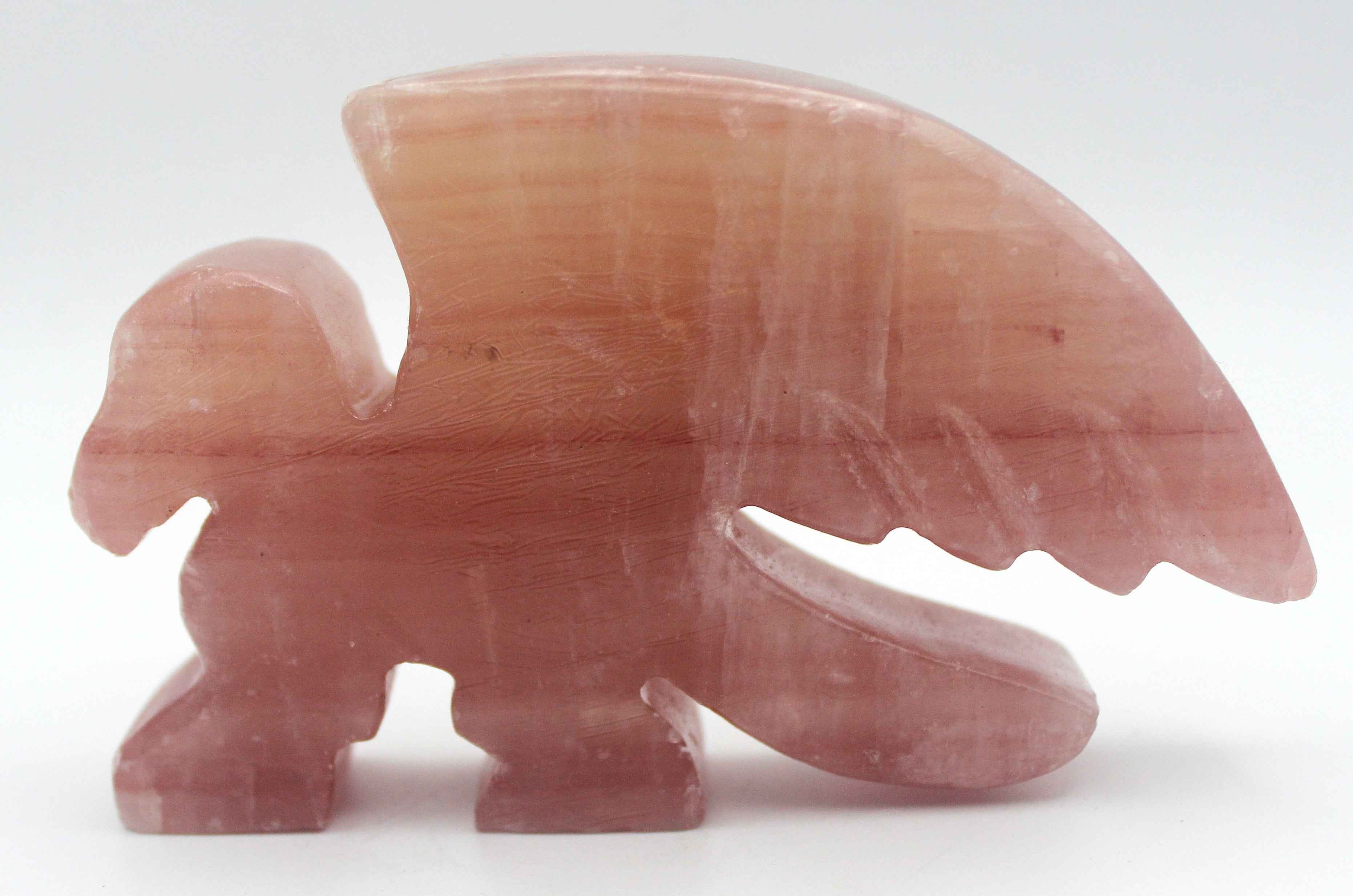 Mangano Calcite Griffin Carving – Heart Healing Guardian