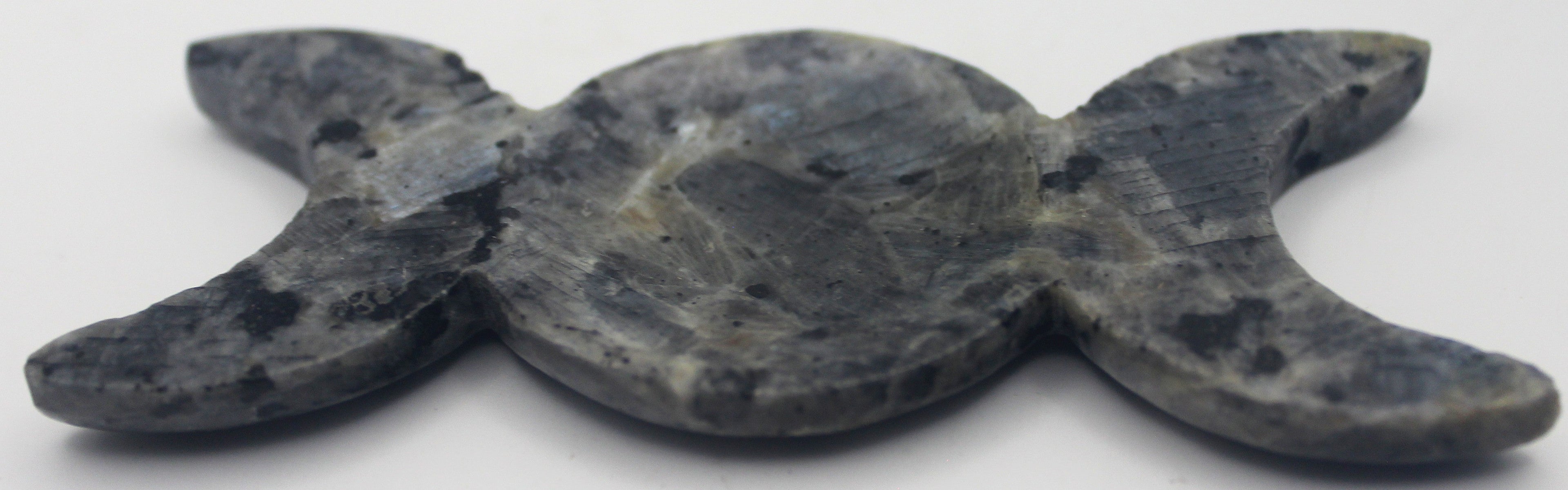 Larvikite Triple Moon Dish – Stone of Protection & Intuition
