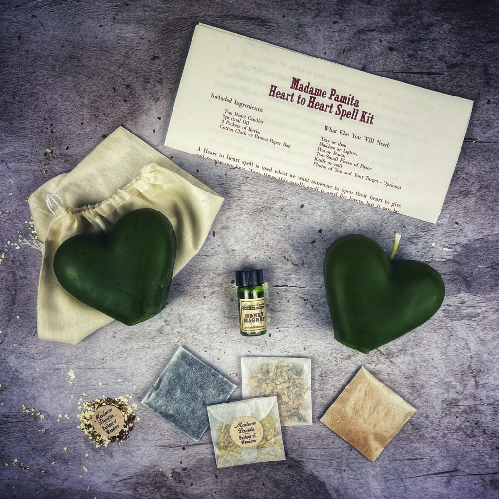 Heart to Heart Candle Spell Kit - Love Connection & Reconciliation Magic