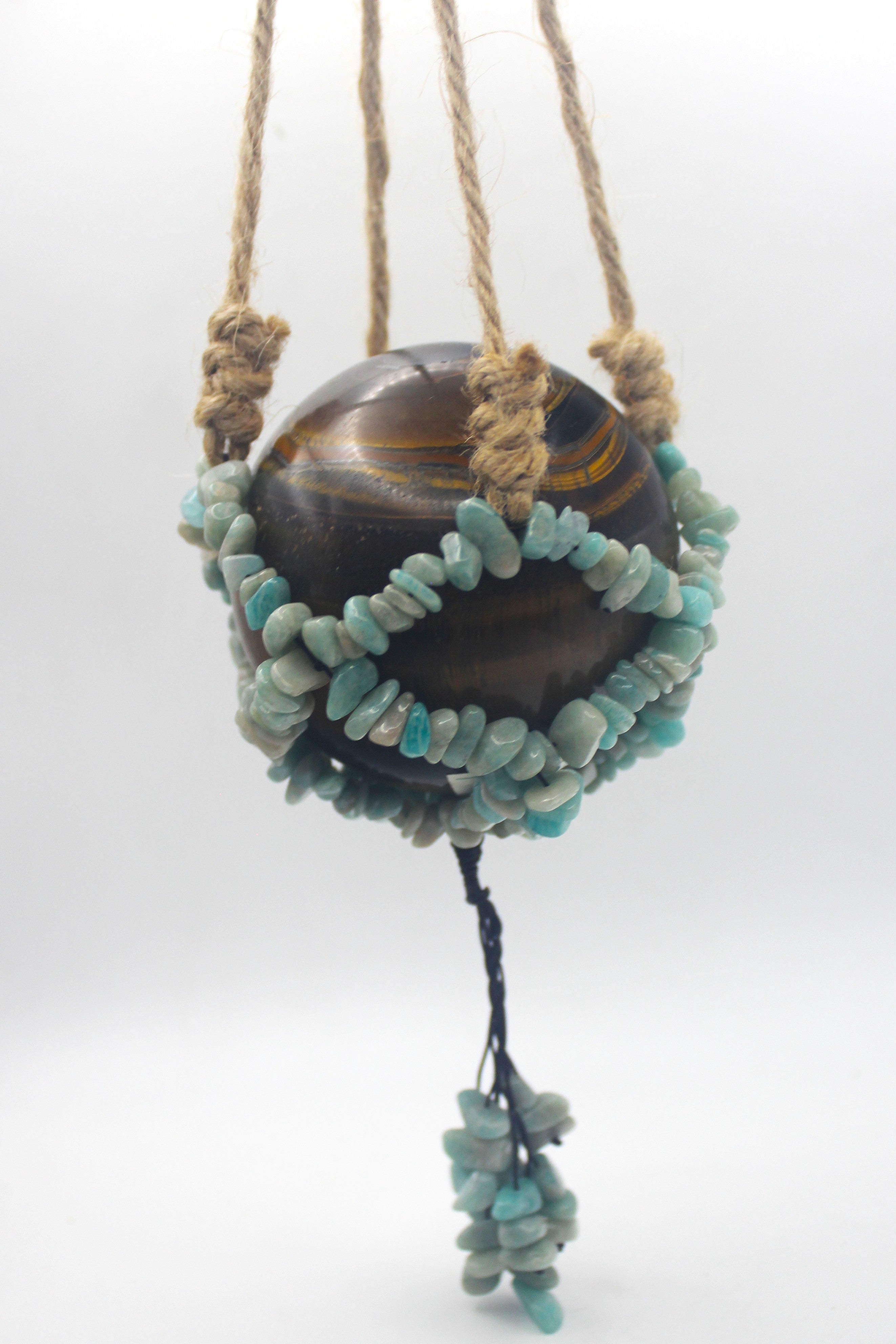 Crystal Chip Sphere Hanger