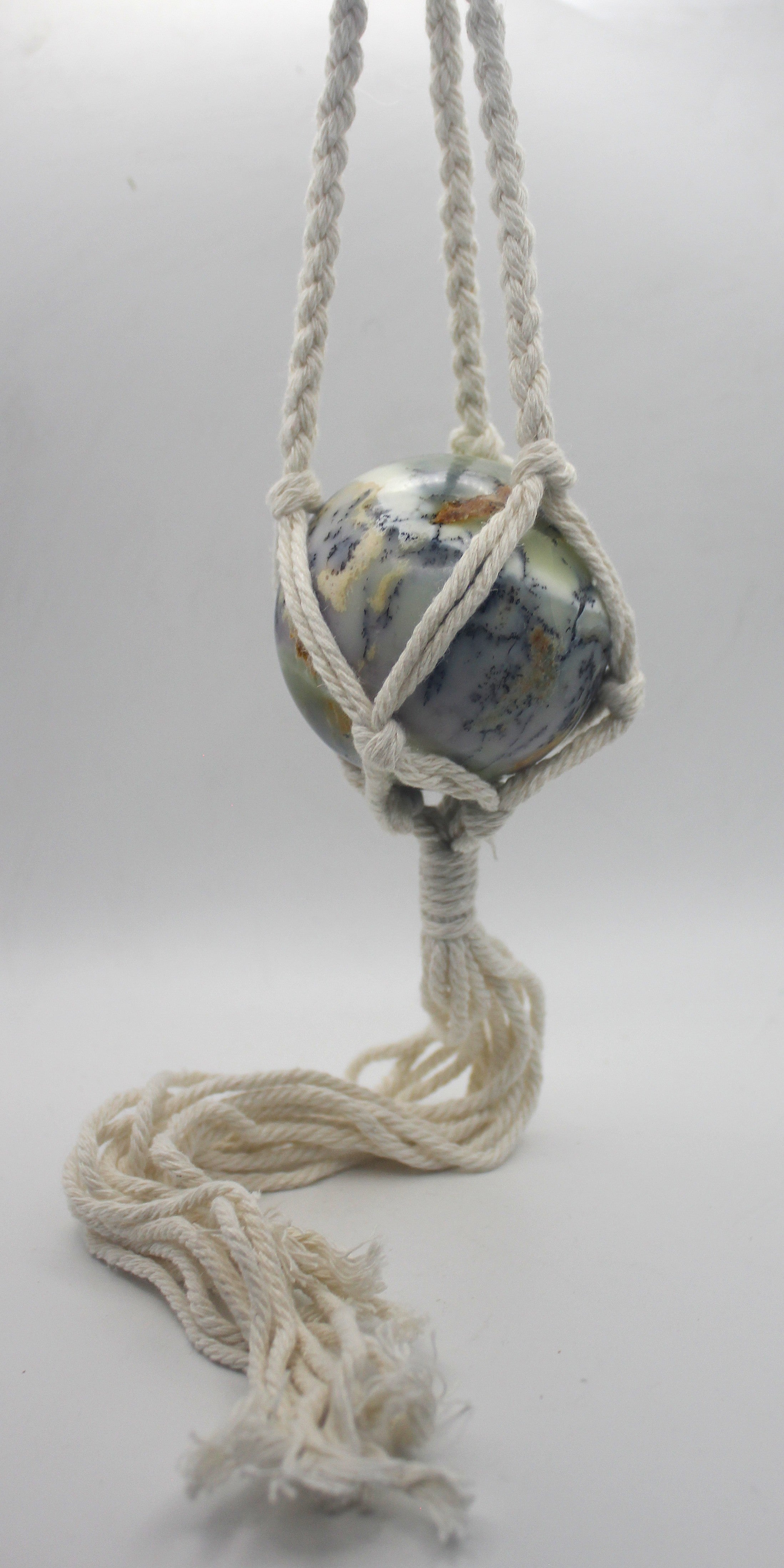Macramé Crystal Sphere Hanger