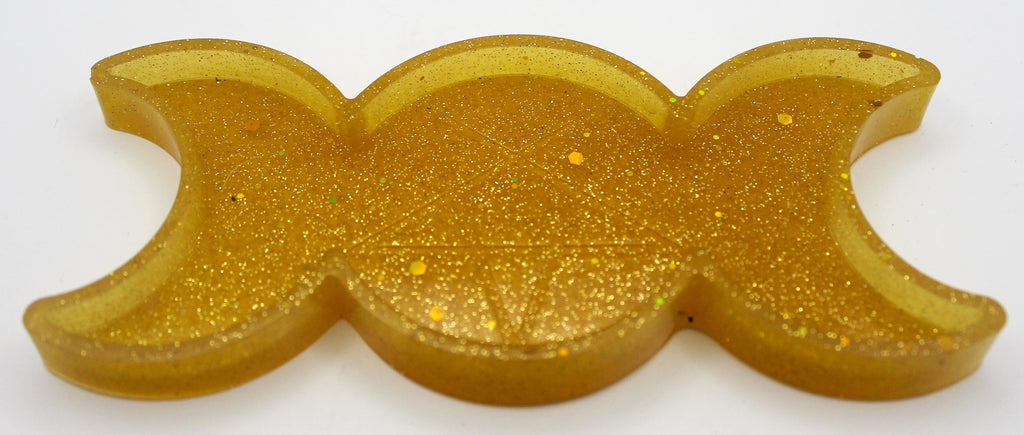 Resin Triple Moon Pentacle Star Trinket Tray
