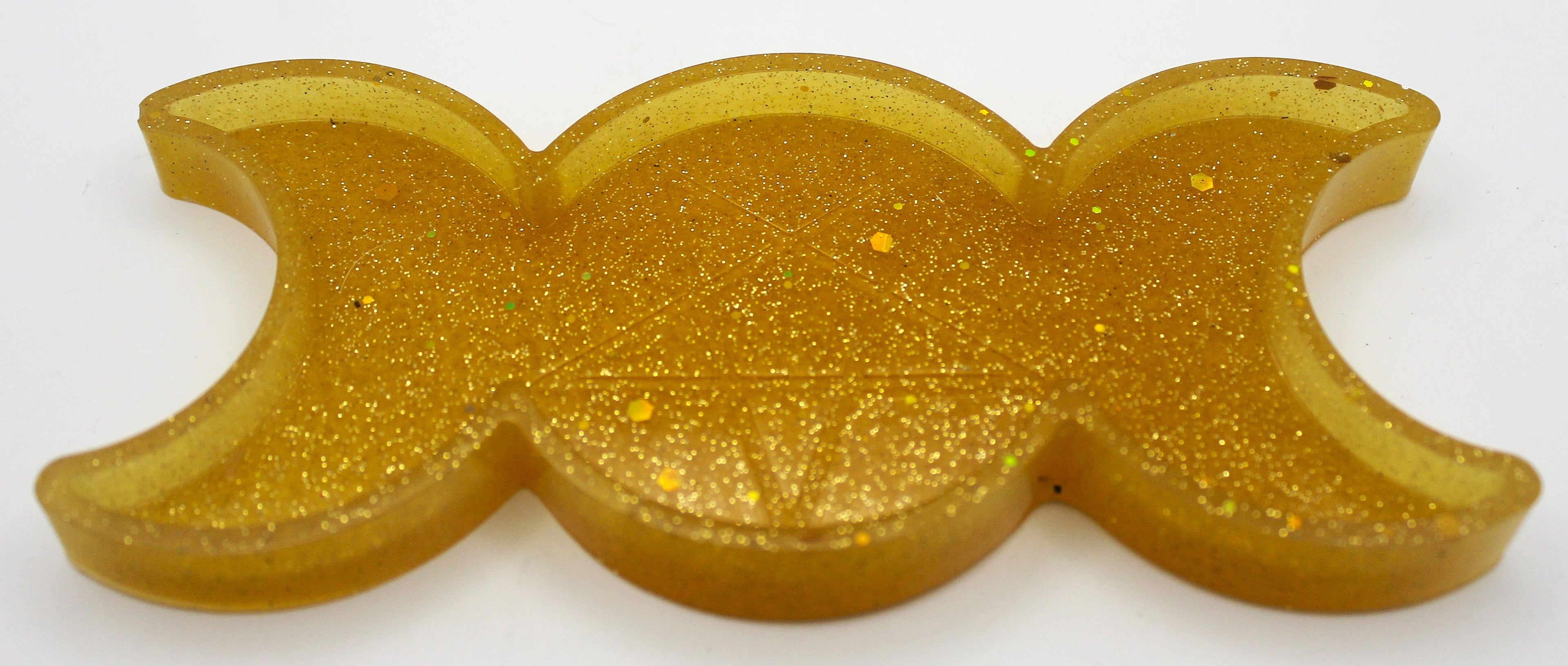 Resin Triple Moon Pentacle Star Trinket Tray