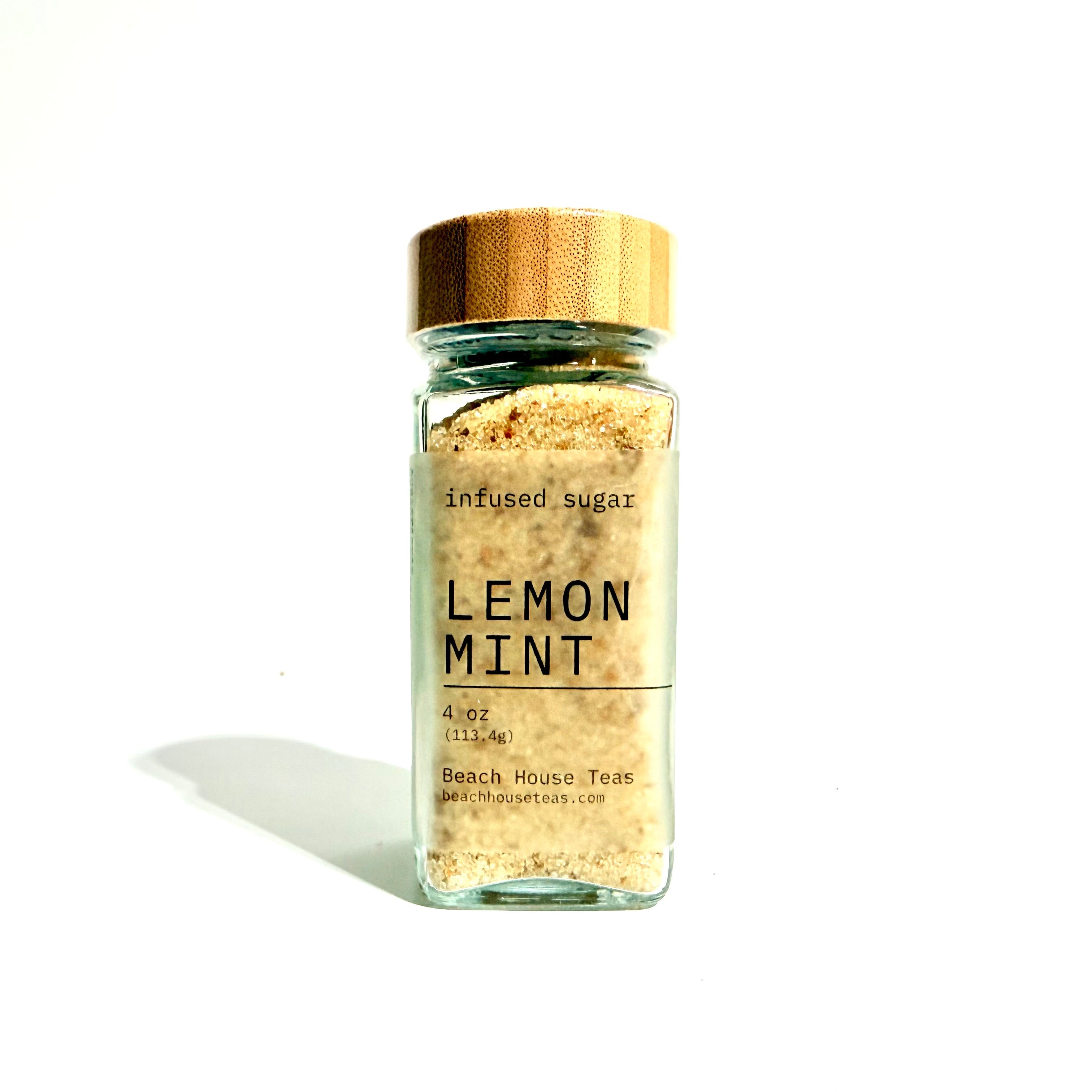 Lemon Mint infused artisan culinary sugar
