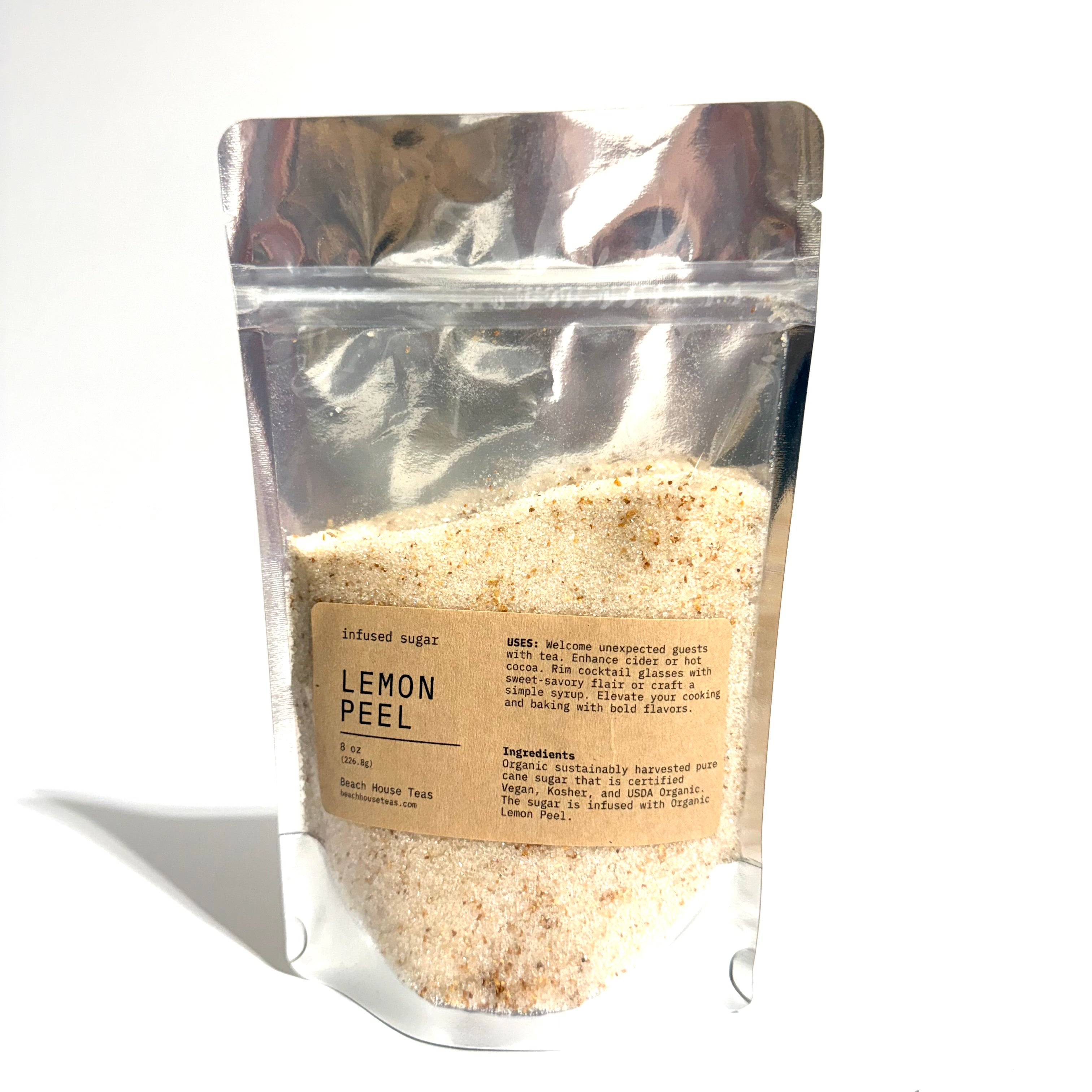 Lemon Peel infused artisan culinary sugar