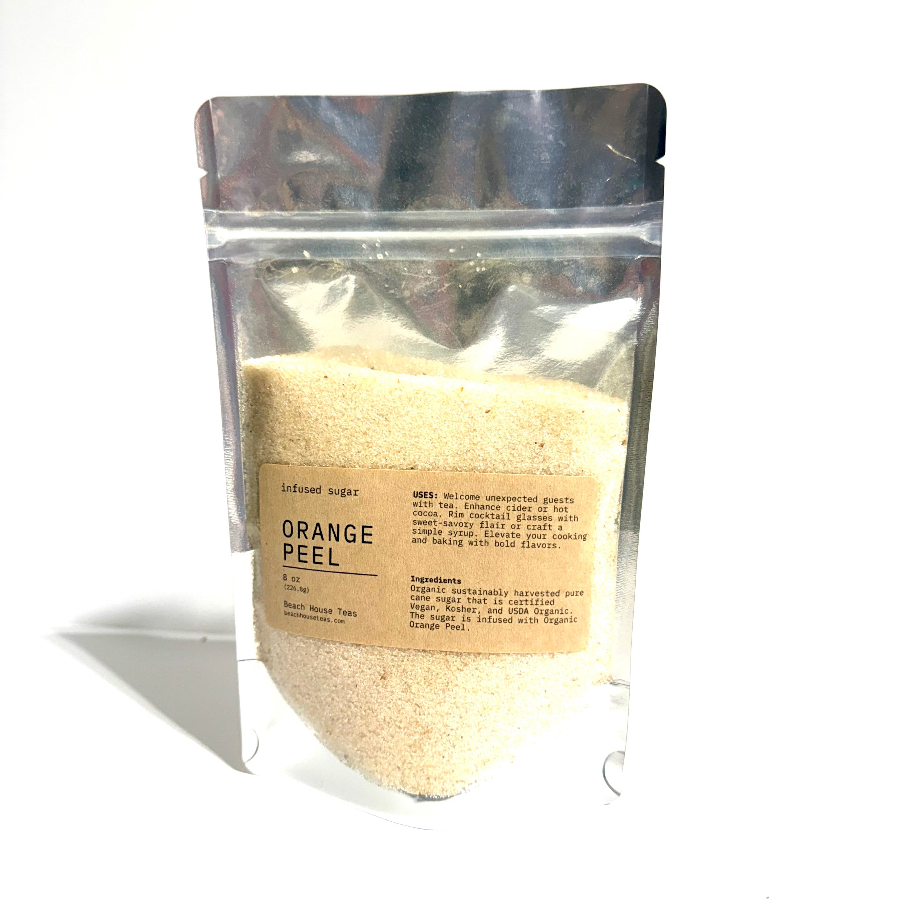 Orange Peel infused artisan culinary sugar