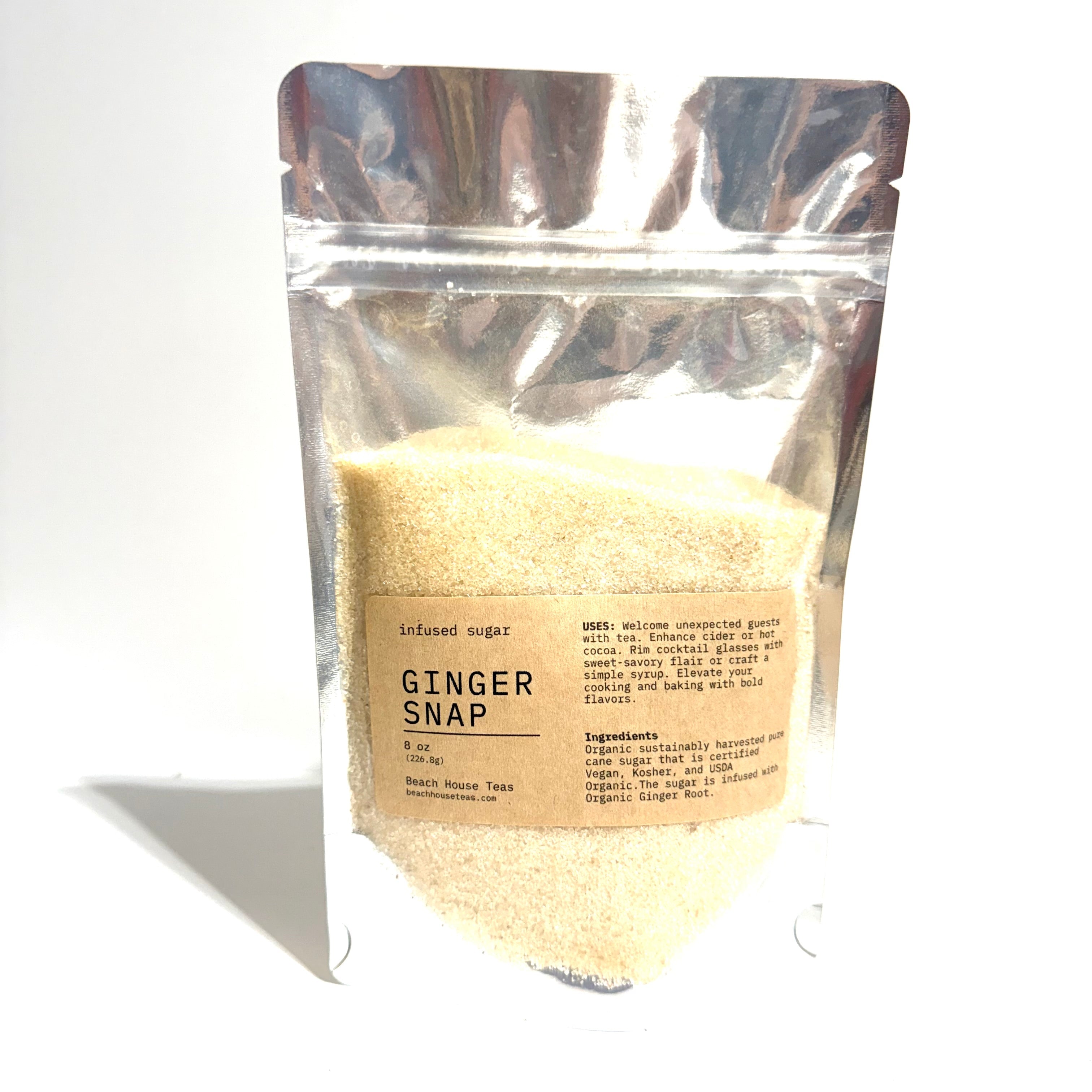 Ginger Snap infused artisan culinary sugar