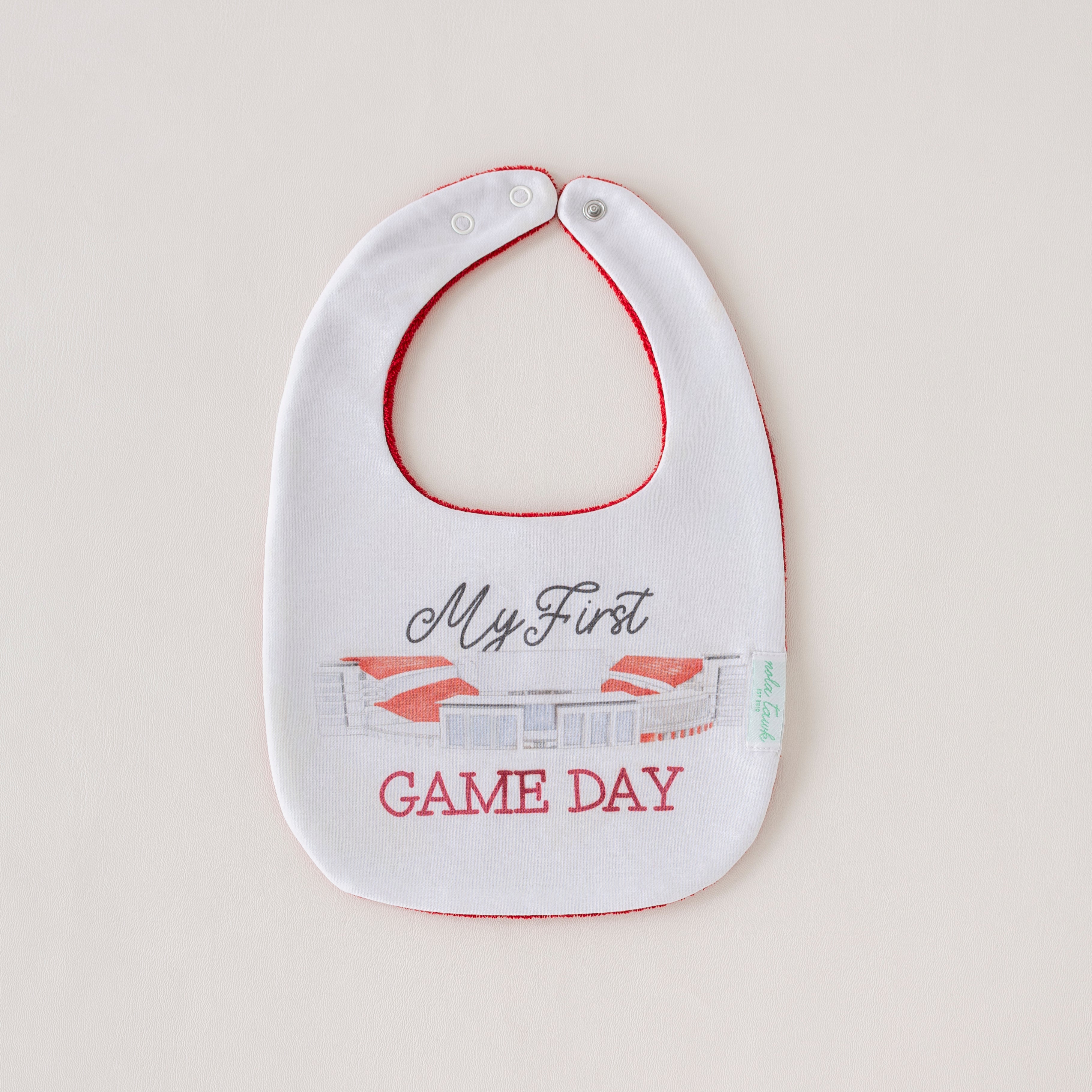 My First Game Day - Arkansas Organic Cotton Baby Bib