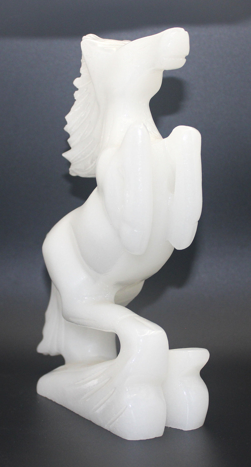 White Calcite Horse Carving – Clarity, Calm & Quiet Strength