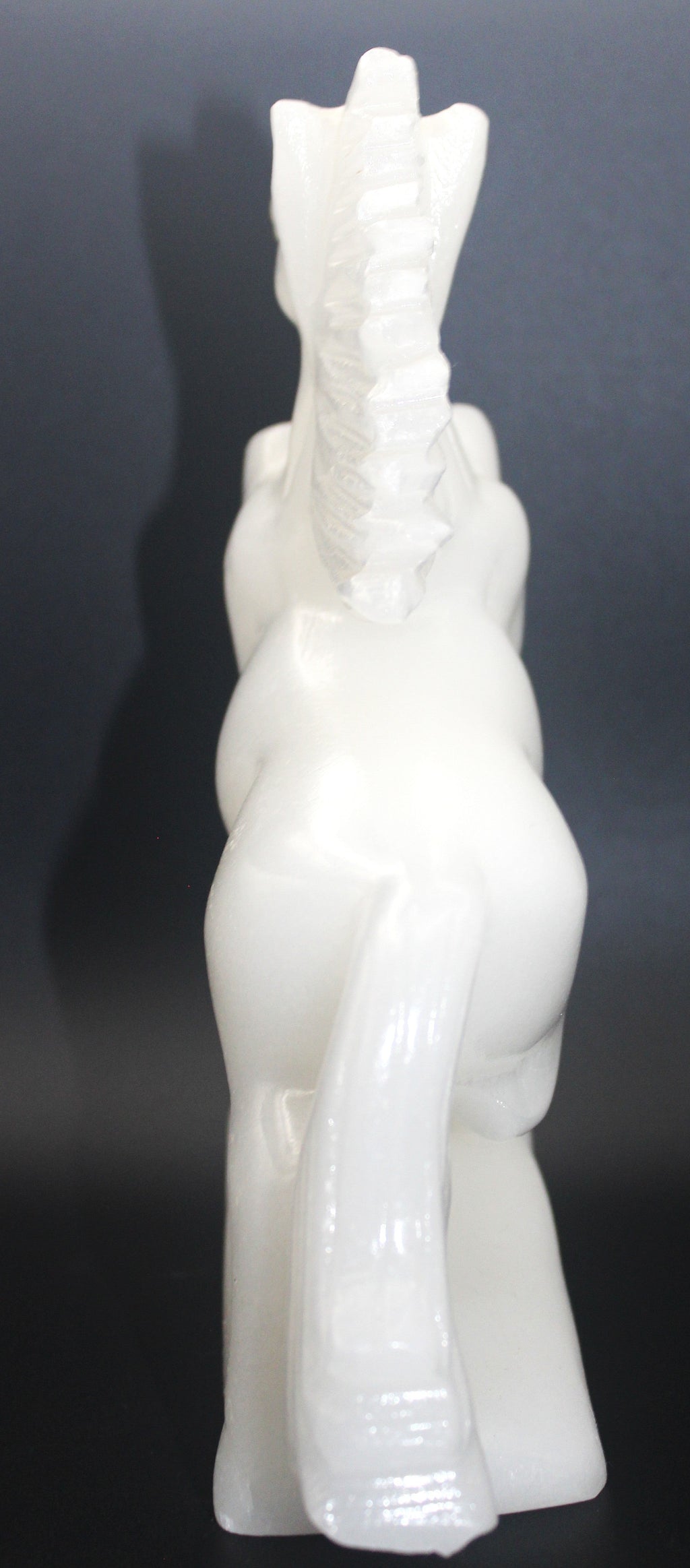 White Calcite Horse Carving – Clarity, Calm & Quiet Strength