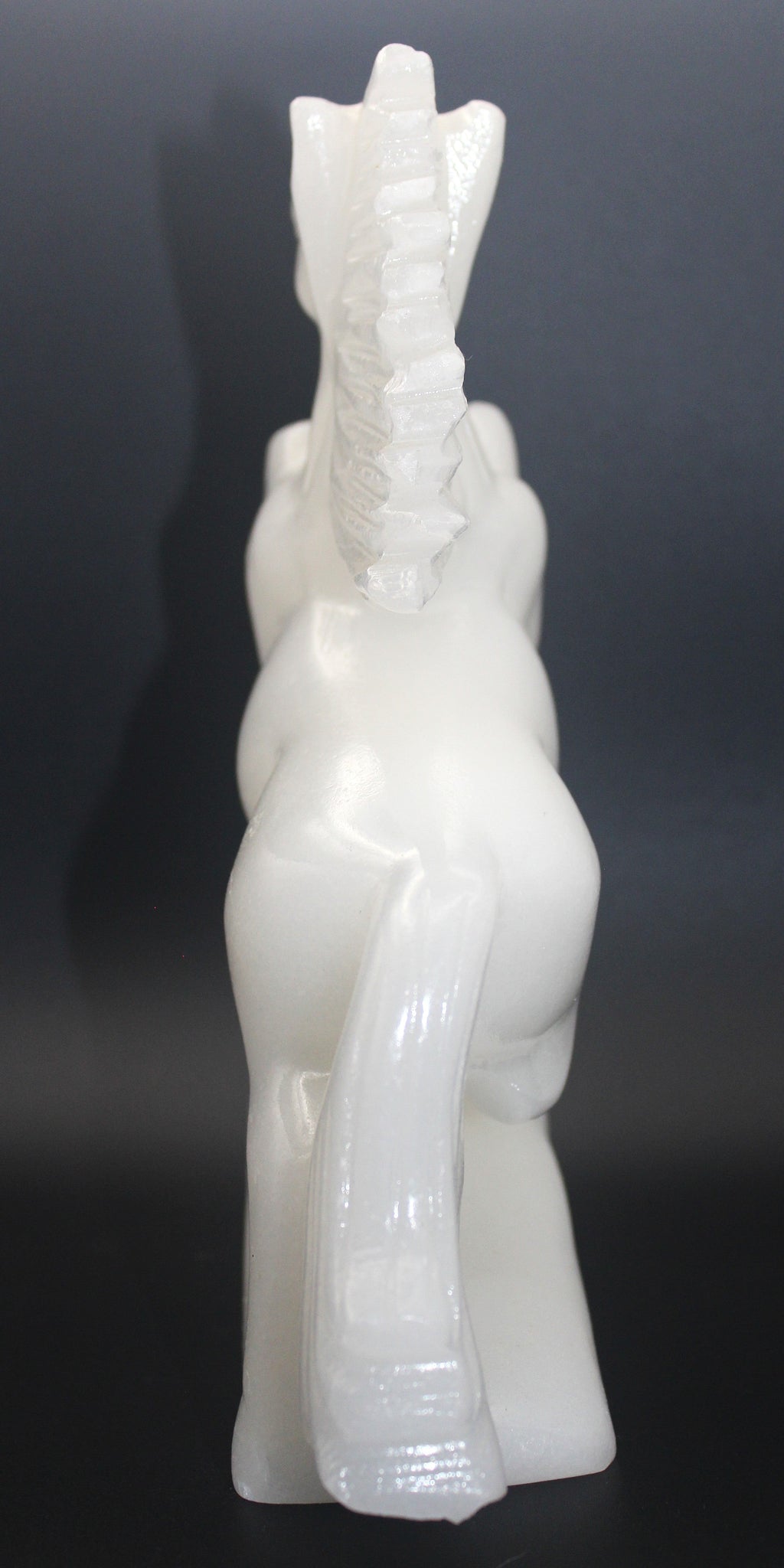 White Calcite Horse Carving – Clarity, Calm & Quiet Strength